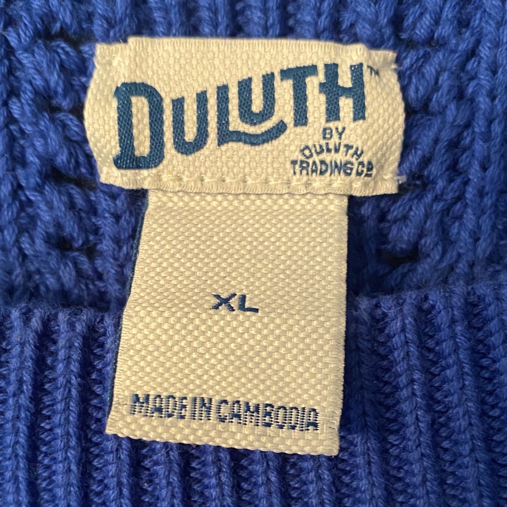 Duluth Trading Co Women's Blue Sweater - Picture 2 of 7